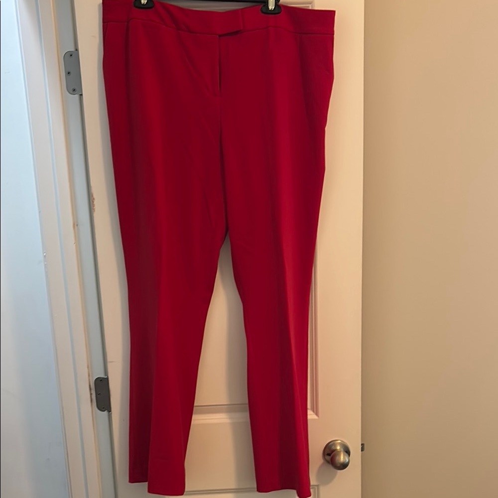 Elegant Red Women's Pants